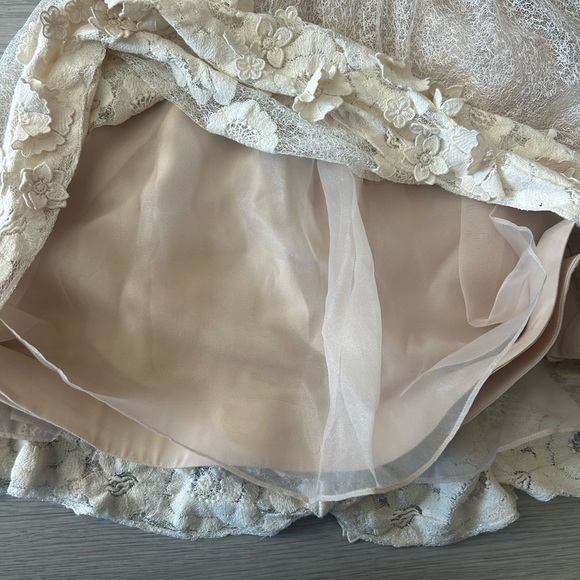 Alice+Olivia Deborah Bustier Floral Applique Mini Dress Size 0 - Picture 4 of 6